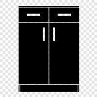 kitchen, storage, cupboards, cupboard doors icon svg