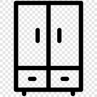 kitchen, cupboards, kitchen cabinet, kitchen storage icon svg
