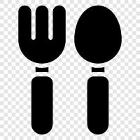 kitchen, utensils, knives, forks icon svg