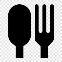 kitchen, utensils, knives, forks icon svg