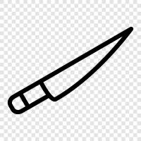 kitchen knife, butcher knife, sushi knife, steak knife icon svg