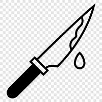 kitchen knife, steak knife, bread knife, carving knife icon svg