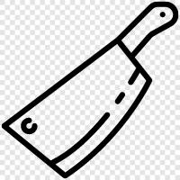 kitchen knife, chefs knife, hunting knife, butcher knife icon svg