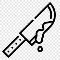 kitchen knife, chef s knife, sharpener, butcher block icon svg