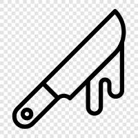 Küchenmesser, Messer Schärfer, Messer Block, Messer Mantel symbol