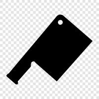 kitchen knife, cooking knife, butcher knife, steel knife icon svg