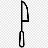 kitchen knife, steak knife, bread knife, carving knife icon svg