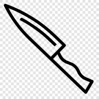 kitchen knife, chef knife, hunting knife, Knife icon svg