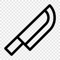 Küchenmesser, Küchenschere, Metzgermesser, Steakmesser symbol