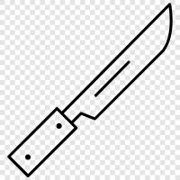 kitchen knife, butcher knife, kitchen cleaver, carving knife icon svg