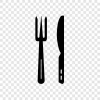 kitchen knife, steak knife, butcher knife, cleaver icon svg