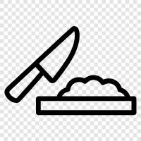 kitchen knife, kitchen shears, carving knife, steak knife icon svg