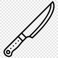 kitchen knife, pocket knife, hunting knife, kitchen knife set icon svg