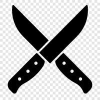 kitchen knives, pocket knives, chef s knives, hunting knives icon svg