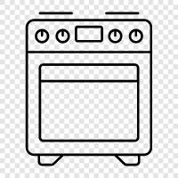 kitchen range, stove, oven, ranges icon svg