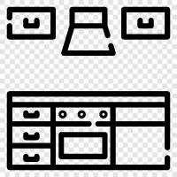 Kitchen Sets, Kitchen Furniture, Stainless Steel Kitchen Set, Kitchen Cabinets icon svg