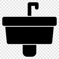 kitchen sink, bathroom sink, laundry sink, dish sink icon svg