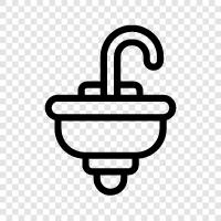 kitchen sink, kitchen sink faucet, kitchen sink drain, sink icon svg