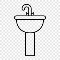 kitchen sink, bathroom sink, laundry sink, sink icon svg