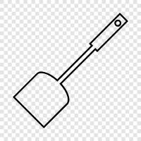 kitchen spatula, spatula for stirring, kitchen utensil, spat icon svg