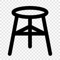 kitchen stool, counter stool, kitchen island stool, breakfast stool icon svg