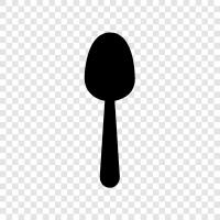 kitchen utensil, eating utensil, eating utensils, Spoon icon svg