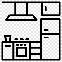 kitchen utensils, kitchen appliances, kitchen design, kitchen remodeling icon svg