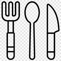 kitchenware, silverware, tableware, china icon svg