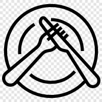 knife etiquette, fork etiquette, spork etiquette, chopsticks etiquette icon svg