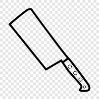 knife, kitchen, butcher, meat icon svg