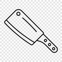 knife, kitchen, butcher, meat icon svg