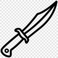 knife, blade, weapon, combat icon svg