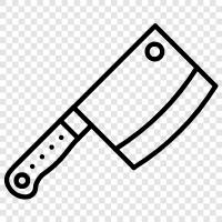 knife, kitchen, butcher, kitchen shears icon svg