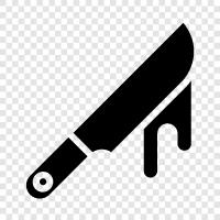 Messer schärfer, Messer Stahl, Messergriff, Messertasche symbol
