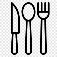 Knife with Spoon, Fork Knife, Fork and Knife, Cutlery icon svg