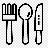 knives, kitchen knives, steak knives, kitchen shears icon svg