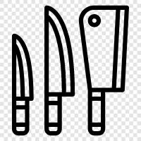 knives for sale, kitchen knives, chefs knives, pocket knives icon svg