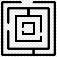 Labyrinth, Enigma, Symbol, Secret ikon svg