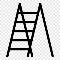 Merdiven Rafı, Ladder Güvenliği, Ladder Güvenlik Cihazları, Ladder ikon svg