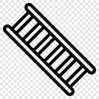 laddering, ladders, step ladder, stepladder icon svg