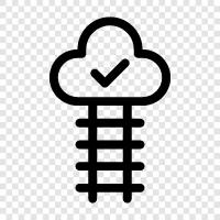 laddering, laddered, ladders, climbing icon svg