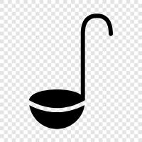 ladle, scoop, spoon, transfer icon svg