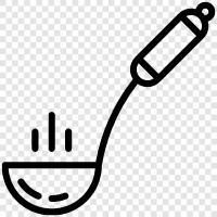 ladle, spoons, measuring spoons, kitchen utensils icon svg