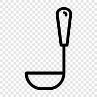 ladle, spoon, kitchen, cooking icon svg