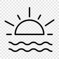 lakes, oceans, rivers, glaciers icon svg