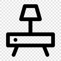 lamp, table, light, bedroom icon svg