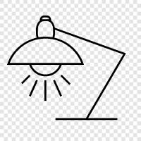 lamps, lighting, light, brightness icon svg