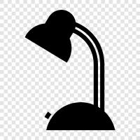 lamps, table, light, bedroom icon svg