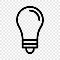 lamps, light, lightbulb, electric icon svg