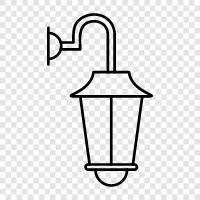 lamps, lighting, light, light fixture icon svg